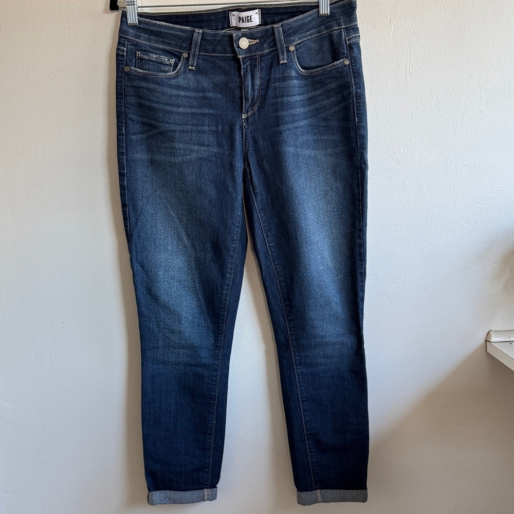 PAIGE Kylie Women's Dark Blue Ankle Jeans